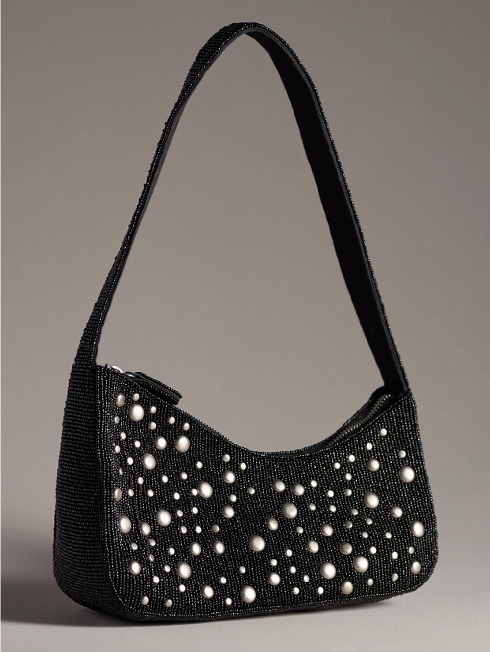 by Anthropologie Asymmetric Beaded Shoulder Bag - Picture 1 of 7